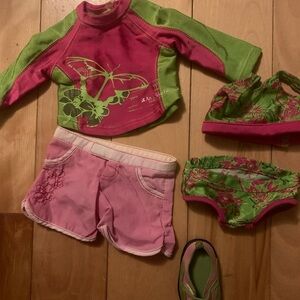 American Girl Jess GOTY 2006 2 in 1 Kayaking Swimsuit Outfit